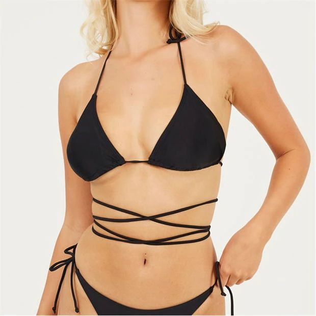 Brave Soul Neck Tie Bikini Top