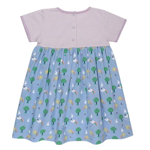 Lilly and Sid & Sid Multicoloured Bunny Print Dress