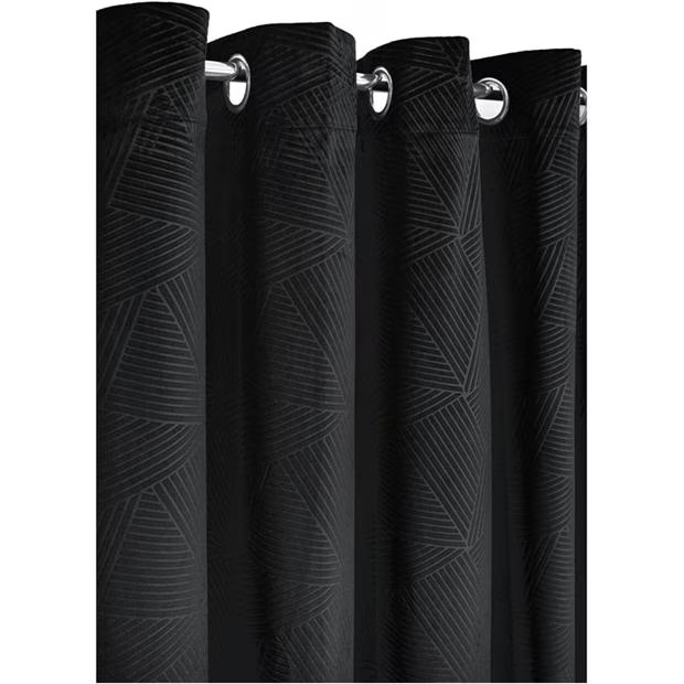 Emma Barclay Midnight - Velvet Blackout Curtains Eyelet