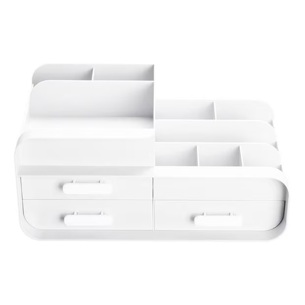 SHEONLY Multifunctional Plastic Desk Storage with Drawers