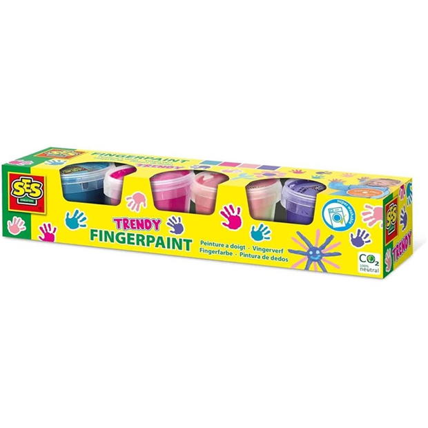 SES Creative Fingerpaint 4 trendy colours x 110ml