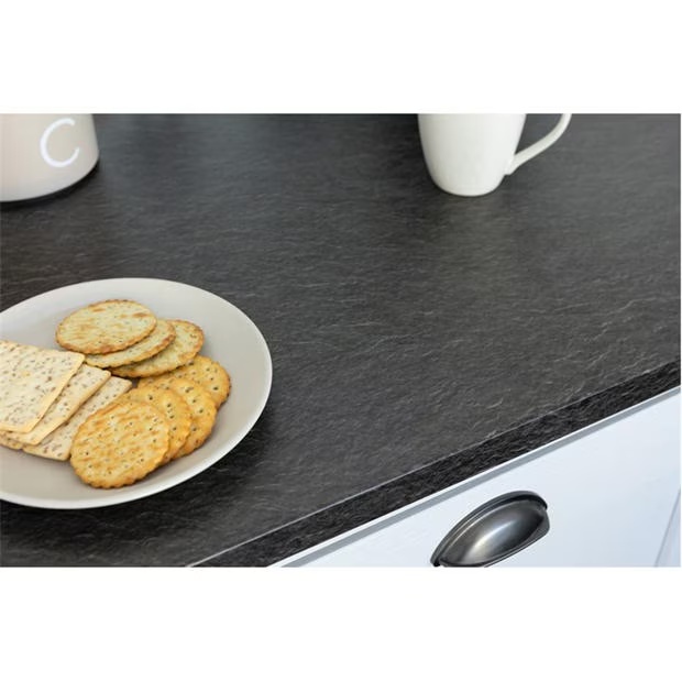 D C Fix dc fix Black Slate Self Adhesive Vinyl Wrap