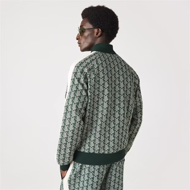 Lacoste Monogram Zip Sweatshirt