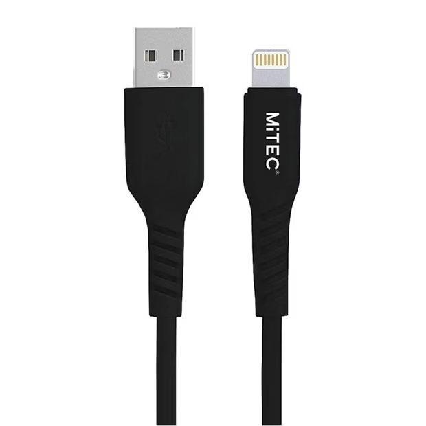 MiTEC USB-A to Lightning MFI Cable 1M Black