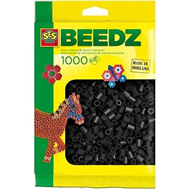 SES Creative Iron on beads 1000 black