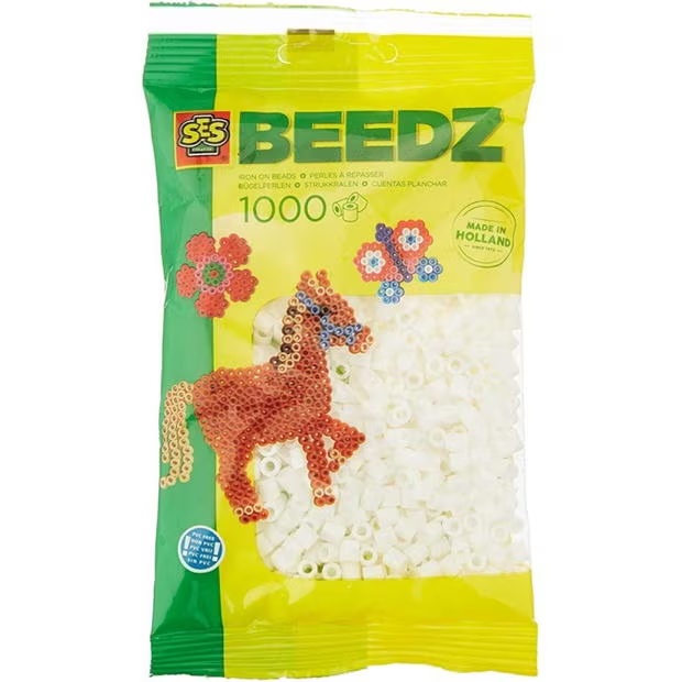 SES Creative Iron on beads 1000 white