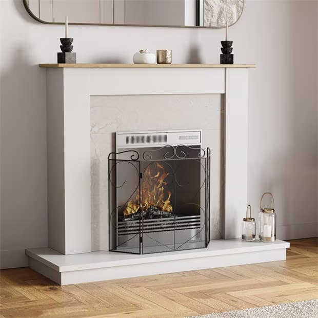 Lassic Fire Vida Tapton 3 Panel Fire Guard Black