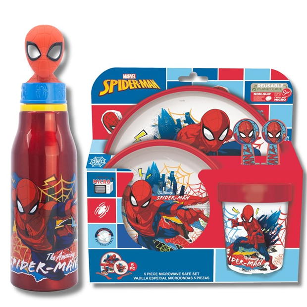 Spiderman 6 Piece Dinner Set 1 216765-spiderman-6-piece-dinner-set-1.jpg