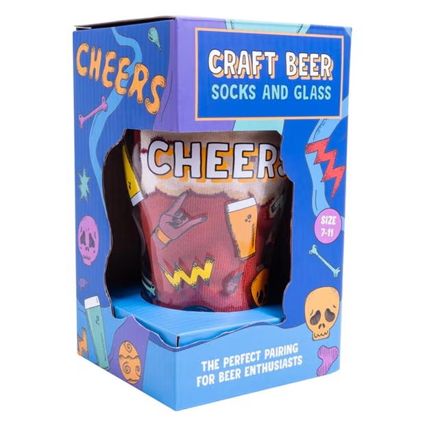 Fizz Creations Craft Beer Socks & Glass