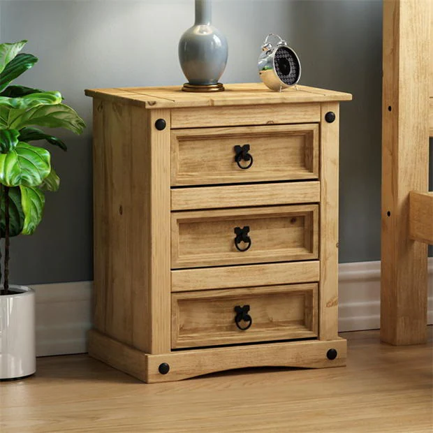 Lassic Vida Designs Corona 3 Drawer Bedside Chest