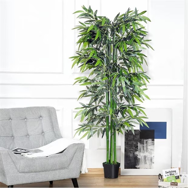Outsunny Outsunny 6ft Artificial Bamboo Tree Plant