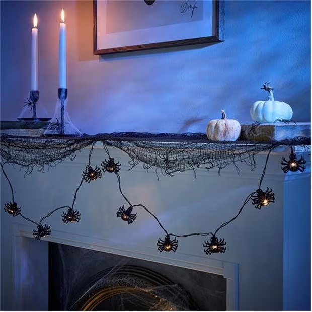Star Spider String Light 53 Black One size