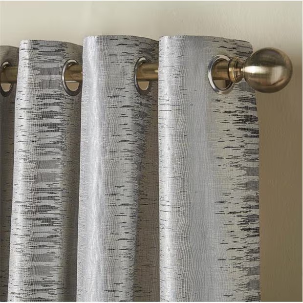 Alan Symonds Reflections Multi Yarn Lined Ring Top Curtains