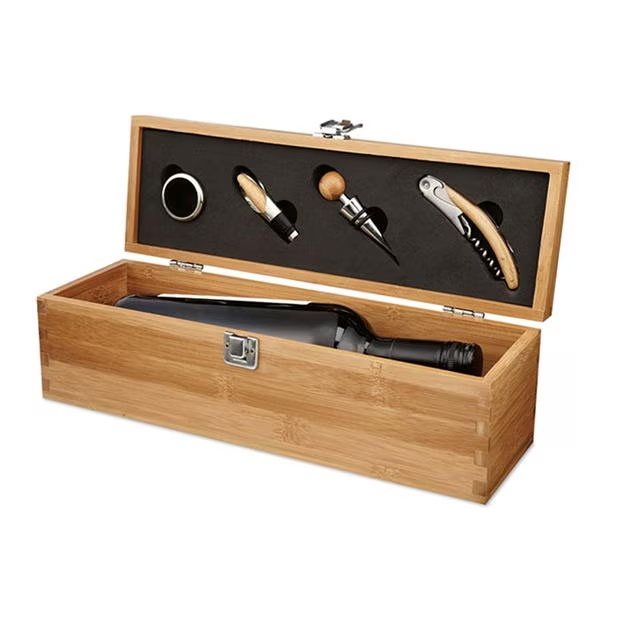 Treat Republic Luxury Wine Set in Bamboo Gift Box
