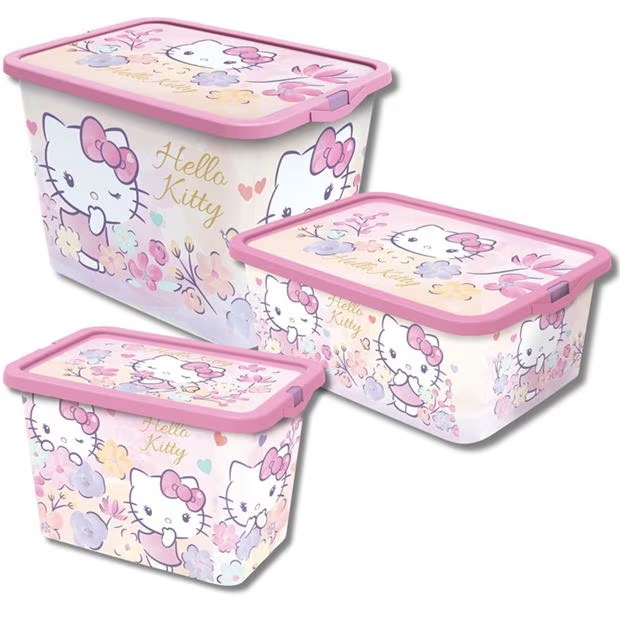 Hello Kitty Tripple Storage Box Set